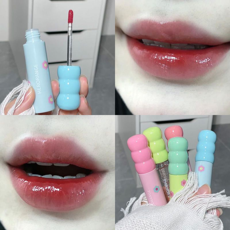 Herorange Sweet String Mirror Lip Gloss Set