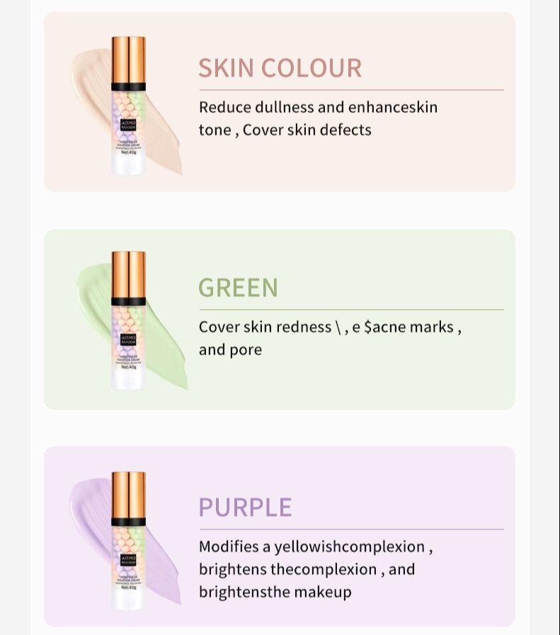 THREE COLOR ISOLATION CREAM