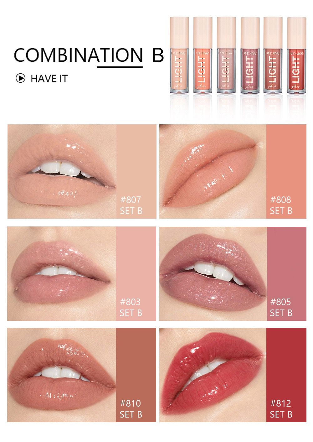HANDAIYAN LIP GLOSS SET
