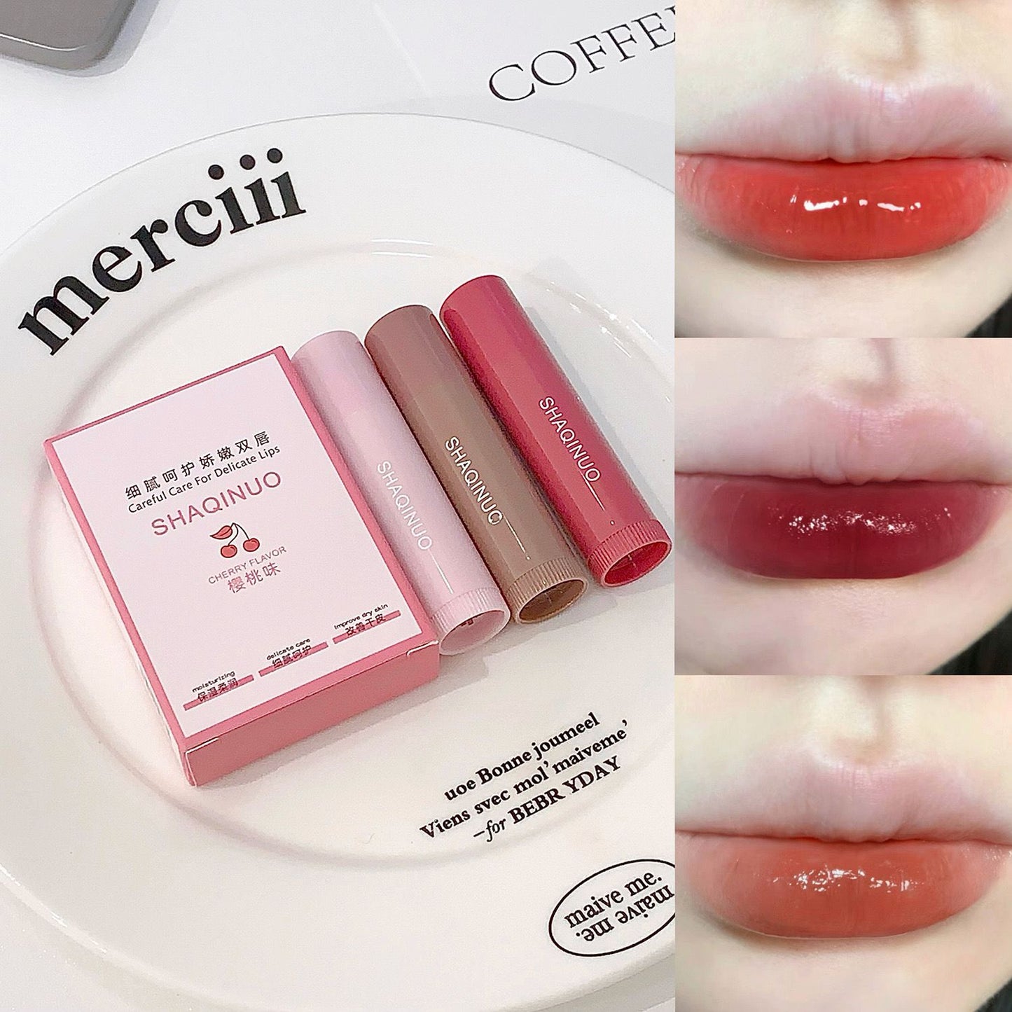SHAQINUO Lip Balm Set