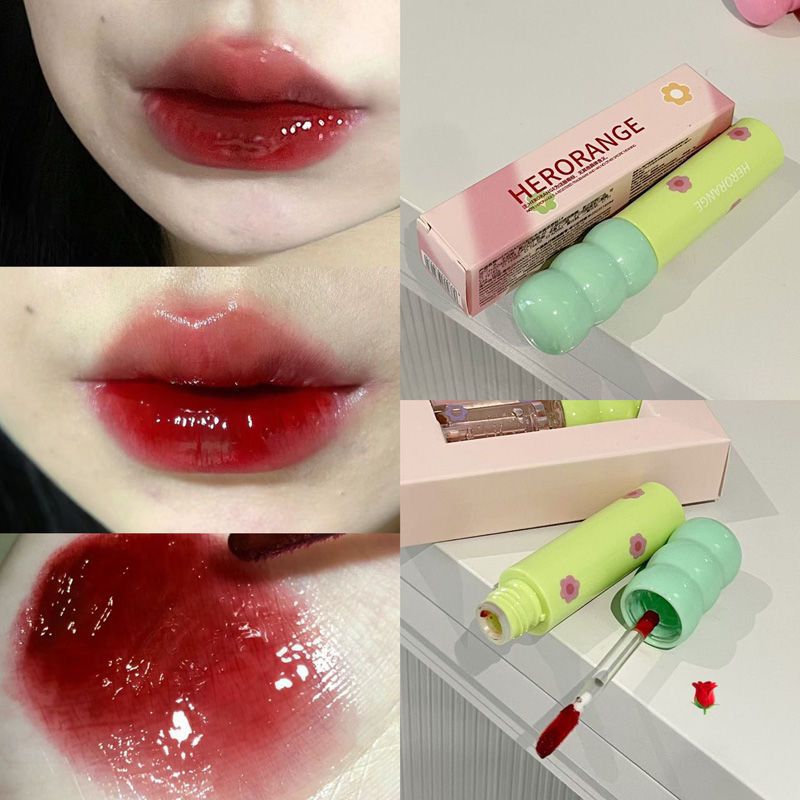 Herorange Sweet String Mirror Lip Gloss Set