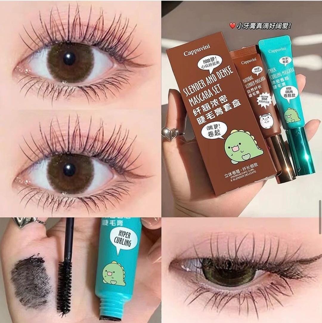 Cappuvini Black & Brown Mascara Set