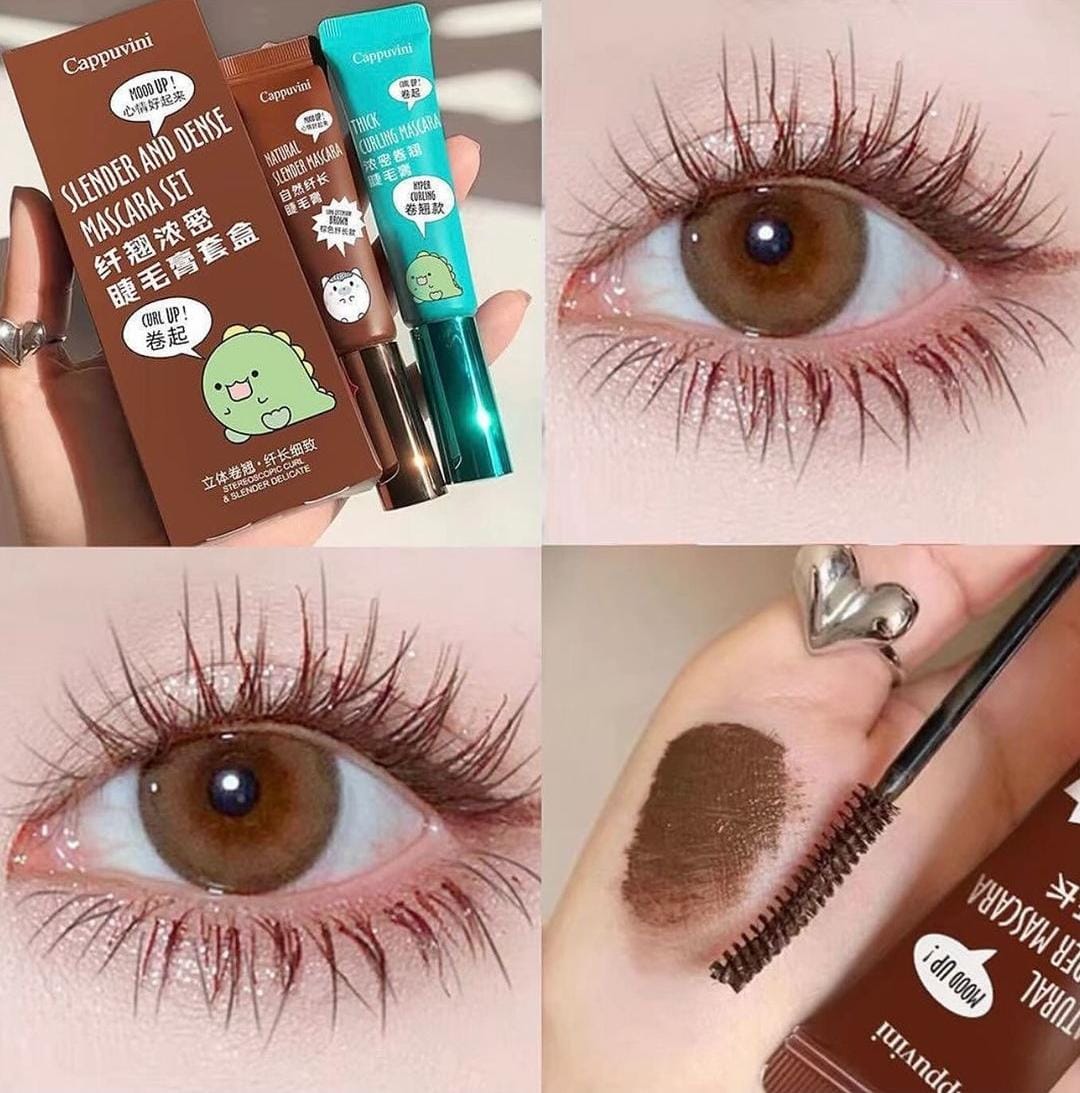 Cappuvini Black & Brown Mascara Set